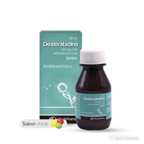 DESLORATADINA 0 5MG ML JARABE X 60ML SELECTPHARMA Farmacias De Occidente