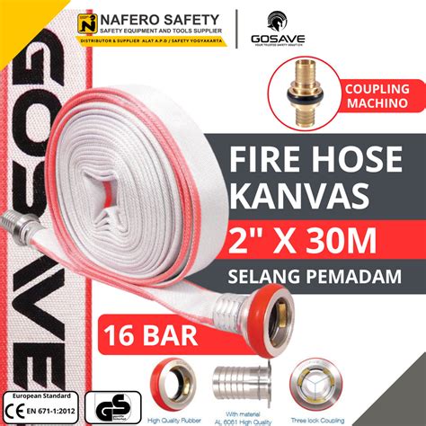 Jual FIRE HOSE HYDRANT CANVAS GOSAVE Selang Pemadam Kebakaran 2 Inch X