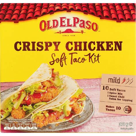 Old El Paso Crispy Chicken Soft Taco Kit 370g The Warehouse