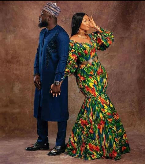 Couple African Outfit African Couple Engagement Outfitankara Gown Ankara Clothes For Couples