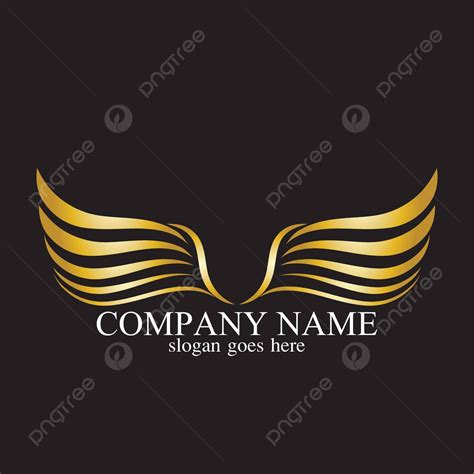 Wings Gold Logo Vector Illustration Template Vector Template Identity