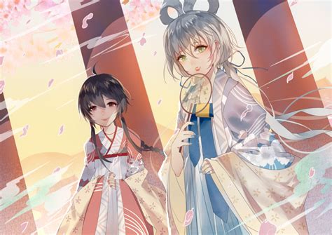 Vocaloid 南北组 洛天依 乐正绫 绘师：唯tu 高清图片，堆糖，美图壁纸兴趣社区