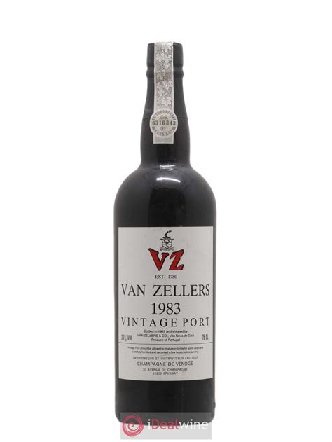 Acheter Porto Van Zellers Vintage Port 1983 Lot 4504