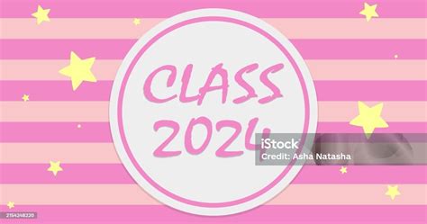 Class 2024 Template For Graduation Design Party Stock Illustration Download Image Now 2024