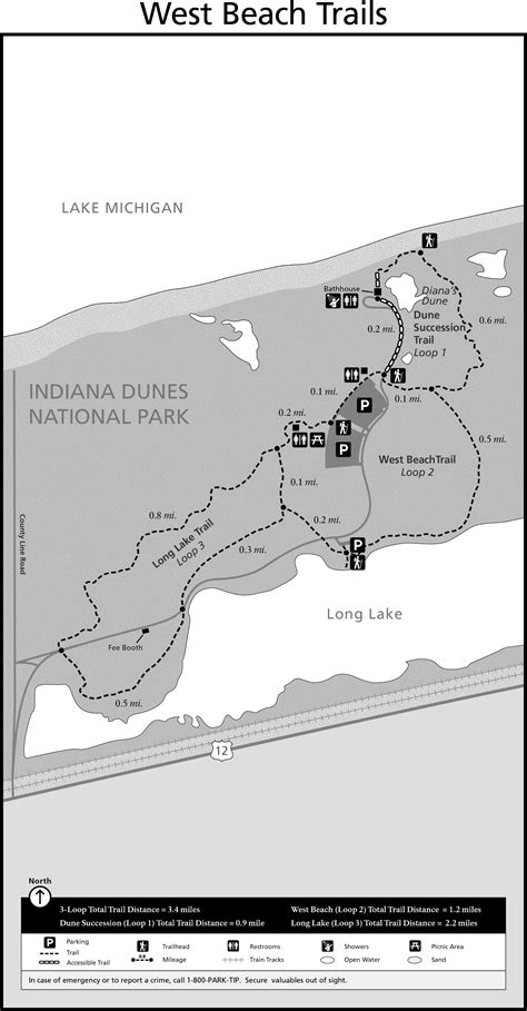 Indiana Dunes National Park Map