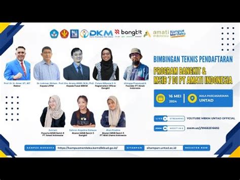 BIMBINGAN TEKNIS PENDAFTARAN PROGRAM BANGKIT DAN MSIB BATCH 7 DI PT