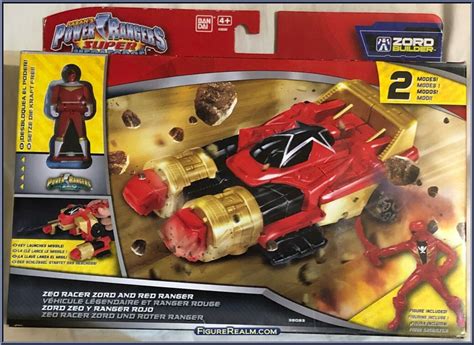 Zeo Racer Zord And Red Ranger Power Rangers Super Megaforce Zords