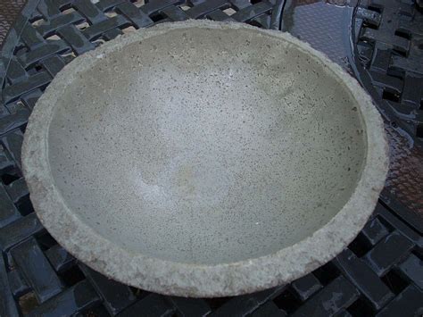 How To Make Concrete Bird Bath Bowl - blissinspire