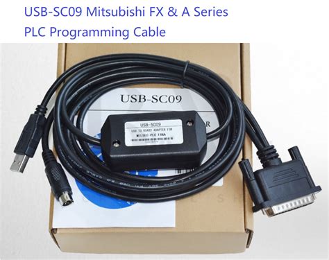 Bigbit Mitsubishi Plc Programming Cable Usb Sc Fx Series A Series