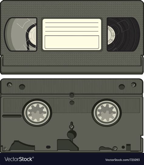 Video Tape Cassette Royalty Free Vector Image Vectorstock