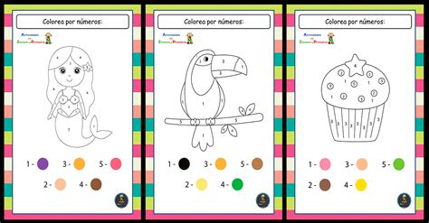 Divertidas Fichas Para Colorear Por Números