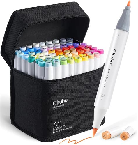 Ohuhu Marker Stifte Set Farben Stifte Set Permanent Marker Pen