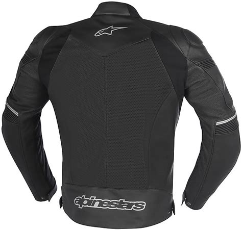 Leather Moto Jacket Perforated Alpinestars Sp Airflow Black For Sale