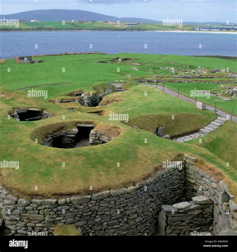 Archaeological site Jarlshof Shetland Shetland Islands Scotland United ...