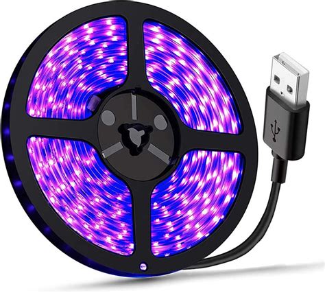 Stmary Tino Uv Light Strip 2m Usb Led Black Light Strip Dc5v 390 400nm