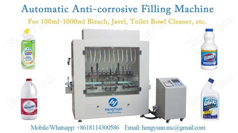 Automatic Anti Corrosive Toilet Bowl Cleaner Filling Machine Toilet