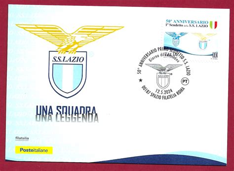 Cartolina Filatelica Italia Nuova Anniversario Scudetto Lazio