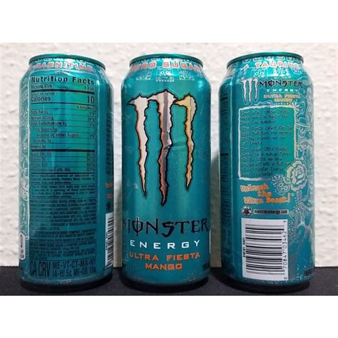 Monster Energy Ultra Fiesta Mango Top Color Ml Shopee Brasil