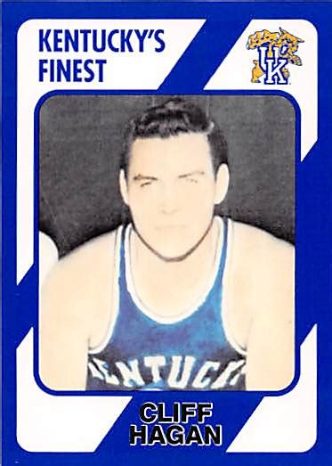 Cliff Hagan Basketball Card (Kentucky Wildcats) 1989 Collegiate Collection #102