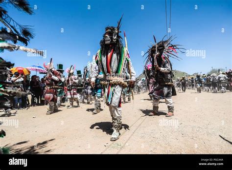 The Pharisees Of The Yaqui Tribe Perform A Mask Burning Ritual During