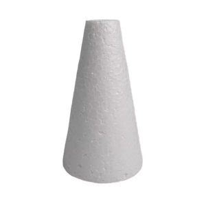 Cone Isopor Maciço 95mm x 65mm Papelaria Criativa