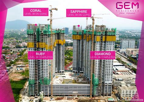 Site Progress Gem Residences Apr Penang Property Talk