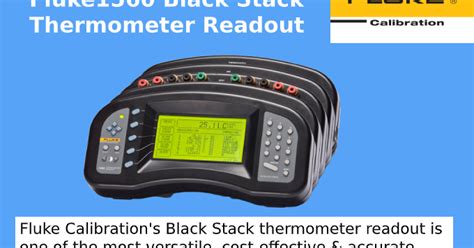 Sinetec Automation Pvt Ltd Fluke 1560 Black Stack Thermometer Readout