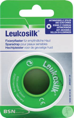 Bsn Medical Leukosilk Sparadrap Fourreau 5m x 1 25cm Pièce 1 102202