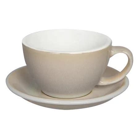 Loveramics Egg Cafe Latte 300 Ml Cup And Saucer Ivory Green