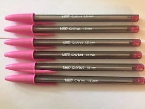 NEW!! Lot of 6 LIGHT PINK Bic Cristal Ballpoint Pens 1.6mm, Xtra-Bold 70330196278 | eBay