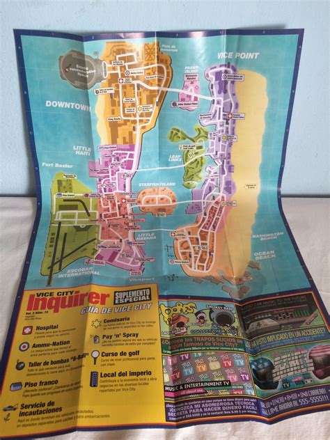 Grand Theft Auto Vice City Stories map. | Grand theft auto, Story map, Vice