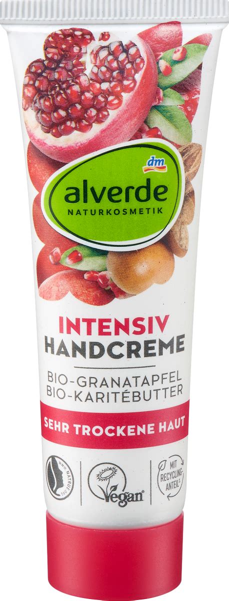 Alverde Naturkosmetik Intensiv Handcreme Bio Granatapfel Bio