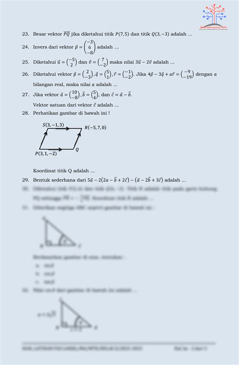 SOLUTION Soal Latihan Pas Ganjil 2022 2023 Matematika Fix Studypool