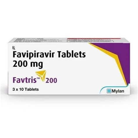 Favtris Favipiravir 200 Mg Tablets Treatment Covid 19 At Rs 450