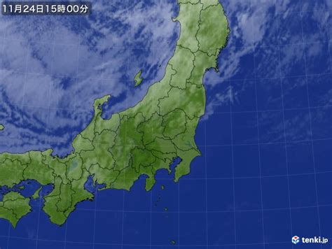 過去の気象衛星東日本2023年11月24日 日本気象協会 Tenkijp