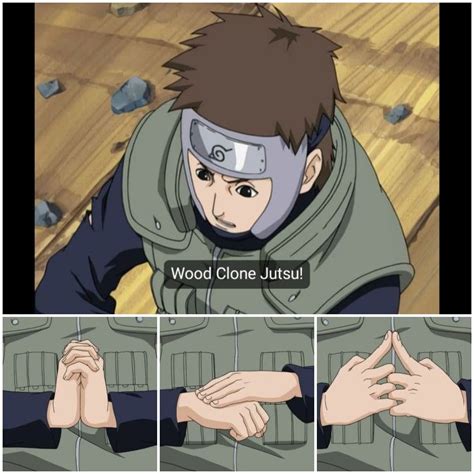 Naruto Wood Clone Jutsu Handsign Naruto Hand Signs Naruto Shippuden