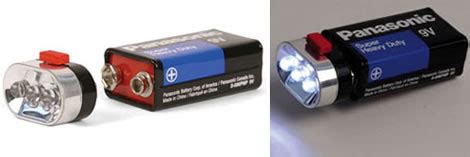 9-Volt LED Flashlight - GeekAlerts