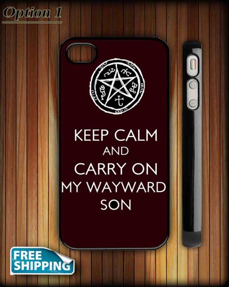 Iphone Case Supernatural Keep Calm On Carry On By Hallelujah Shop