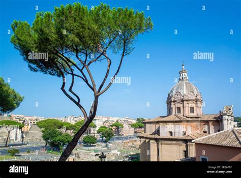 Chiesa Santa Maria Della Consolazione Al Foro Romano Hi Res Stock