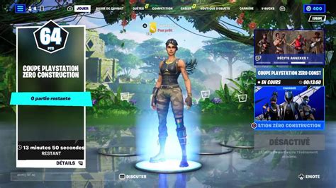 Live fortnite cup PlayStation zéro constru YouTube