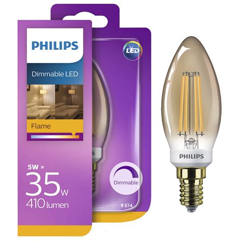 Bec LED Vintage Decorativ Dimabil Philips Classic E14 5W 35W 410