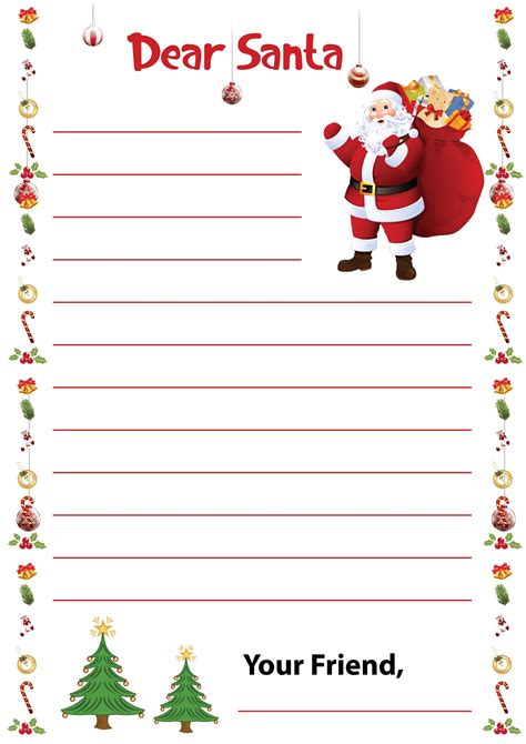 Christmas Letter Templates 15 Free Printable Christmas Wishes Letter