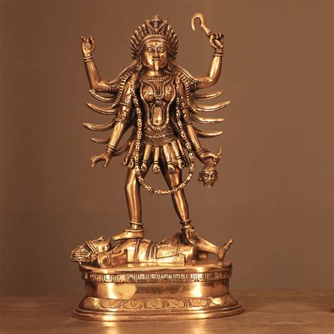 BRASS MAA KALI BRASS STATUE - Buy exclusive brass statues, collectibles ...