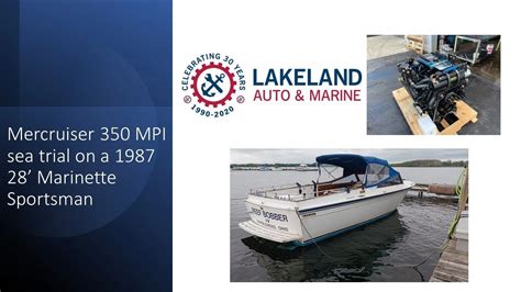 Marinette Sportsman Mpi Mercruiser Repower First Sea Trial