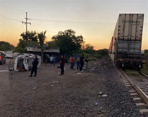 Choque Entre Camioneta Y Tren Deja A Dos Adultos Heridos En Elota