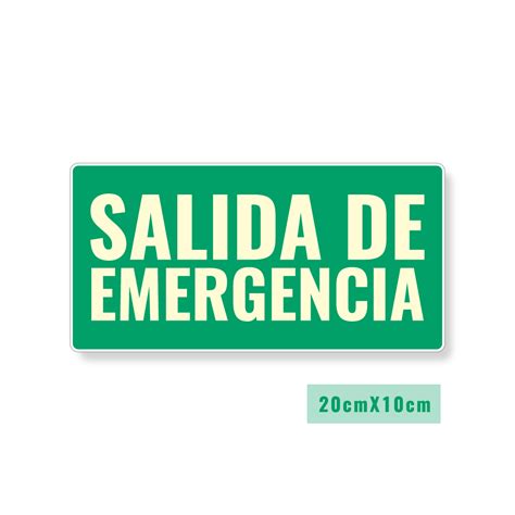 Señalización Salida De Emergencia 2 Jop Avisos Aviso