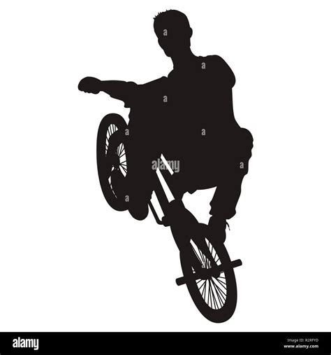 Boy Riding Bike Silhouette Cut Out Stock Images And Pictures Alamy