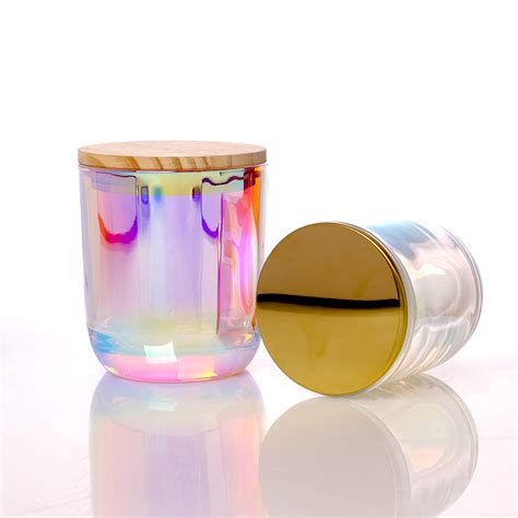 Wholesale Luxury Iridescent Candle Jar Oz Oz Oz Iridescent Empty