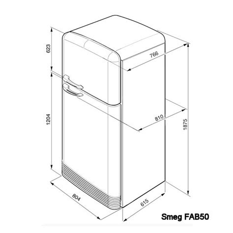 Smeg FAB50RSV Retro Top Mount Frost Free Fridge Freezer - SILVER - Appliance City