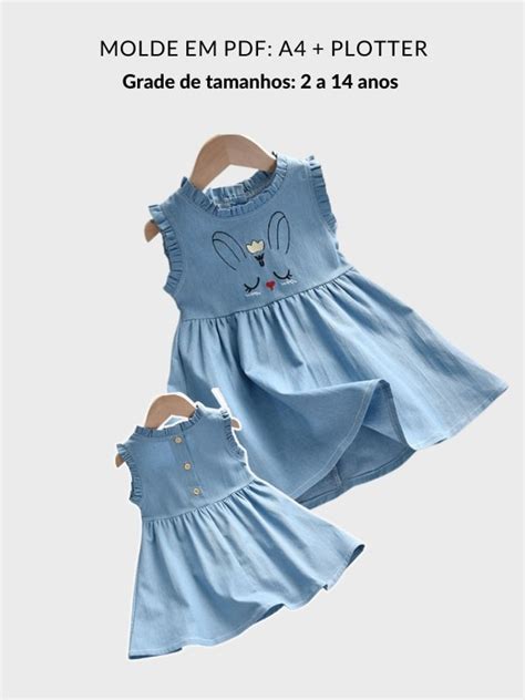 Molde Vestido Infantil Melissa Moldes WG